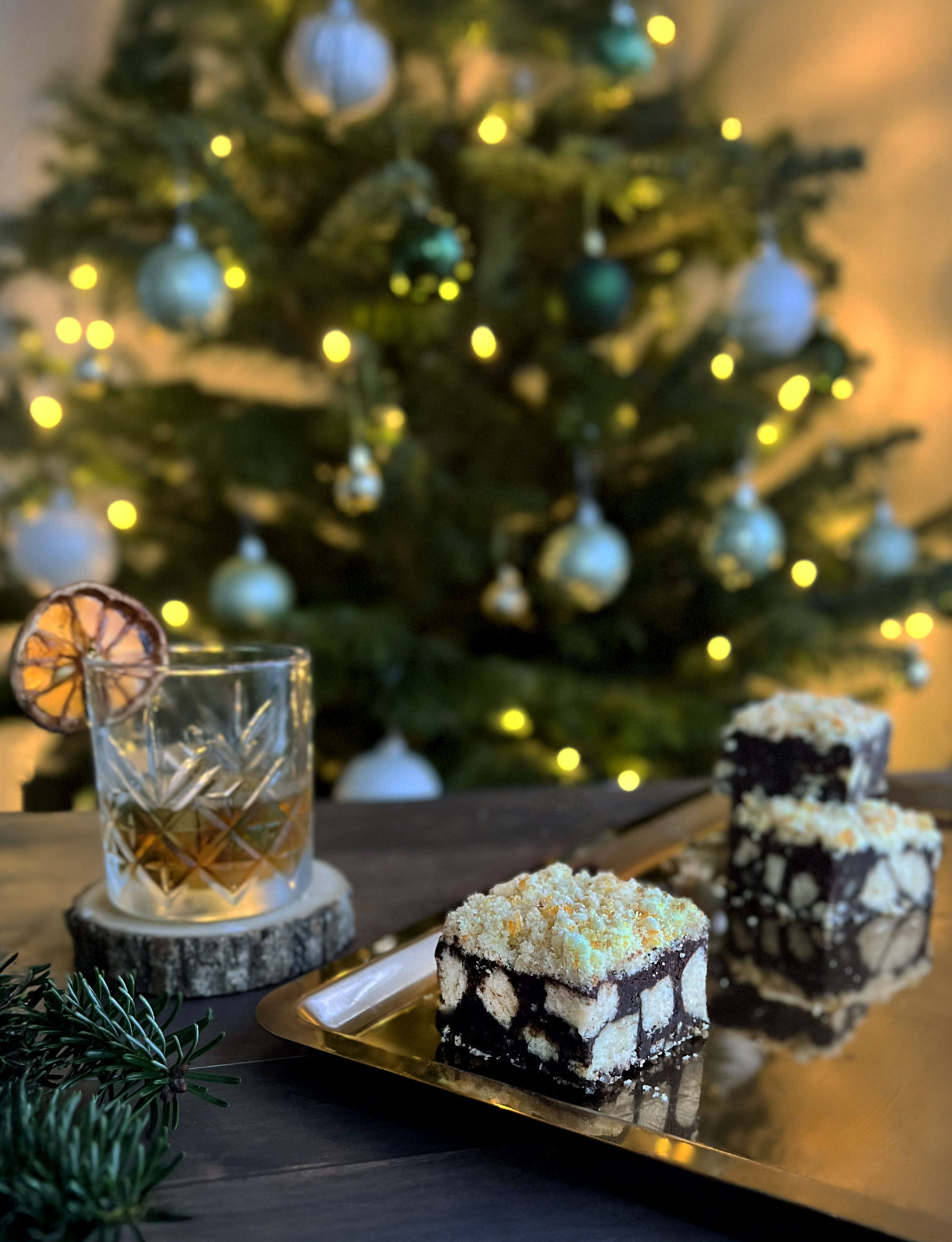 Orange and whiskey tiffin